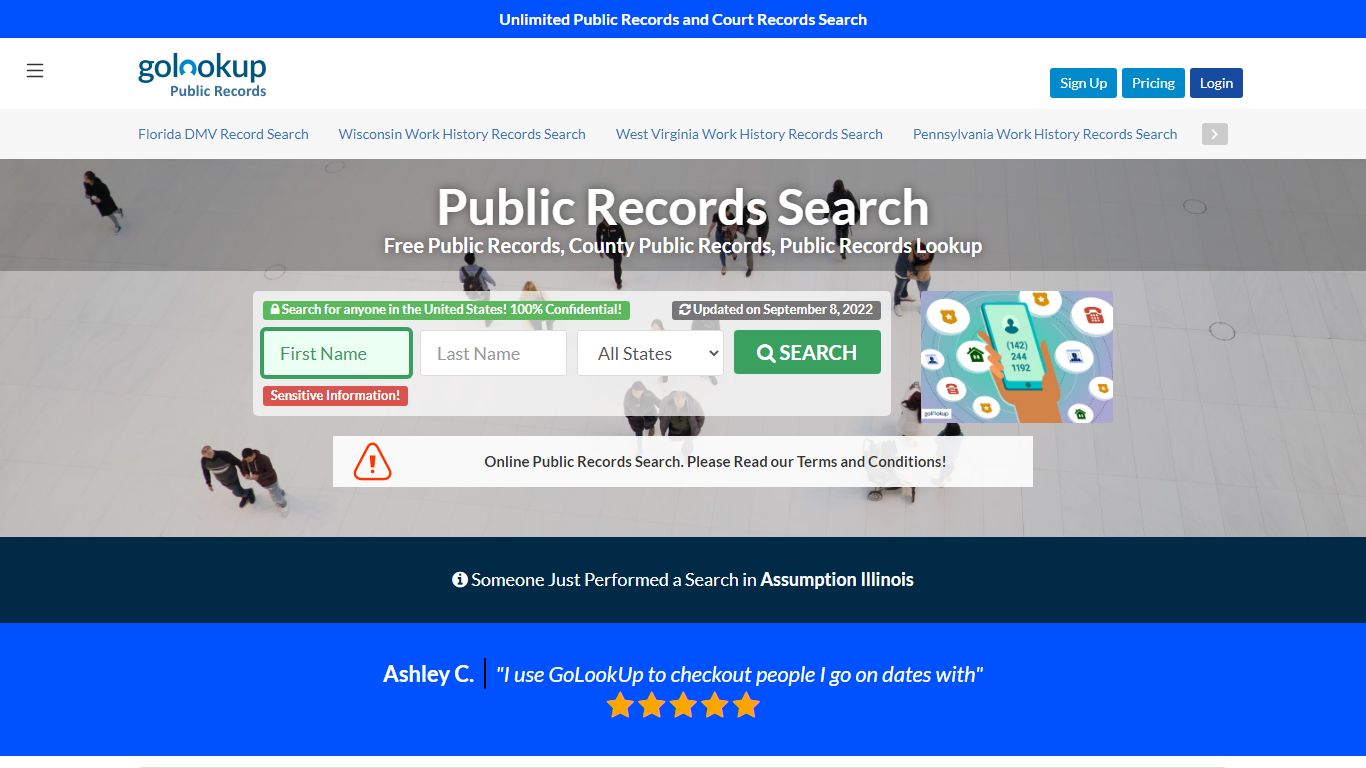 Online Public Records | Free Public Records Search | GoLookUp